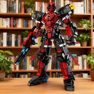 New series of mecha warrior building block assembly models, 2000+PCS robot models, DIY Christmas gifts for adults and children