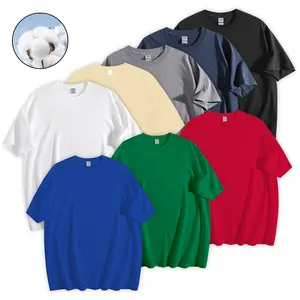 4 Pack Heavyweight Cotton T-shirt Relaxed Fit Premium Basic Solid Color Tee Durable Everyday Essential