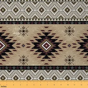 Boho Western Upholstery Fabric,Ethnic Tribe Arrow Aztec Waterproof Fabric Boho Vintage Fabric By The Yard,Ethnic DIY Reupholstery Waterproof Fabric