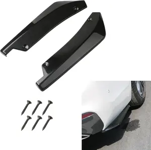 PCS Car Rear Bumper Lip Splitter Canard Diffuser, AntiCollision Front Bumper Lip Protector, Universal Bumper Side Skirt Lip Body Kit Exterior Decoration Trim for Cars