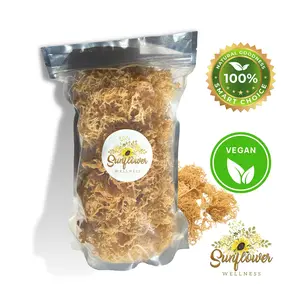Sunflower Wellness St. Lucia Irish Sea Moss Raw Wildcrafted Superfood - All Natural Organic, Vegan