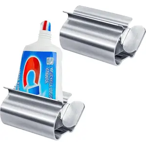 Stainless Steel Toothpaste Tube Roller - End Waste with Simple Elegance (Silver)