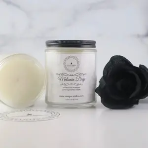Melanin Drip Scented Candle Gift Valentines 40-Hours Household Decor Room Aroma Light