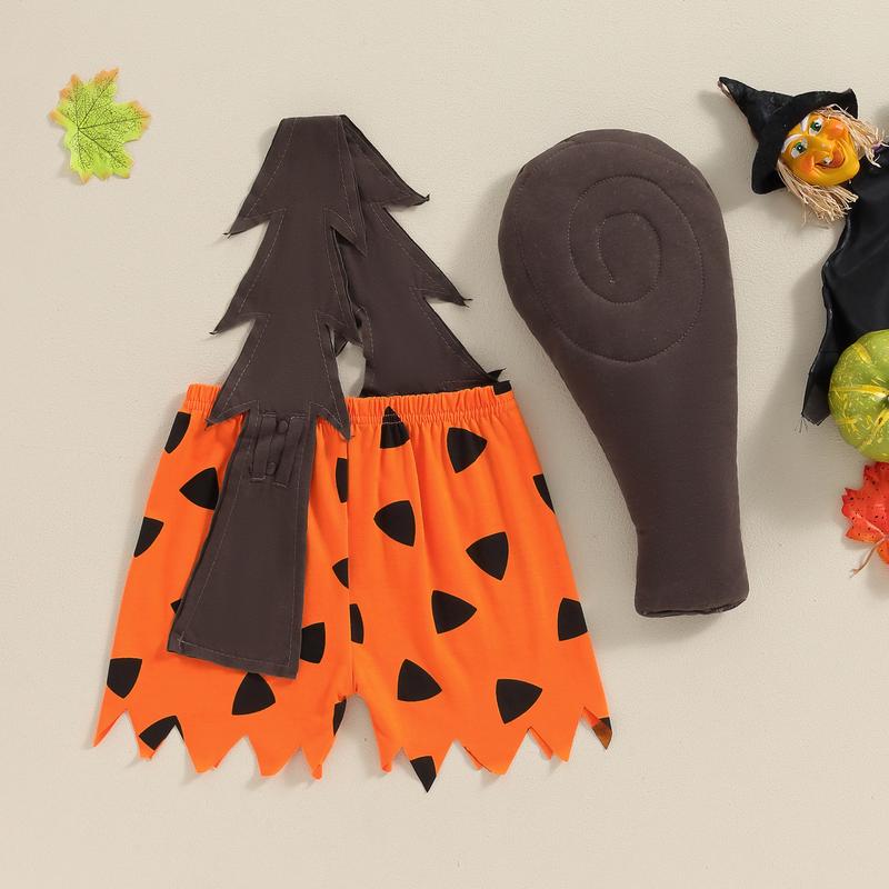 Halloween Toddlers Costume - Pebbles Outfit For Baby Girls - Caveman Bam Bam Costume for Baby Boys
