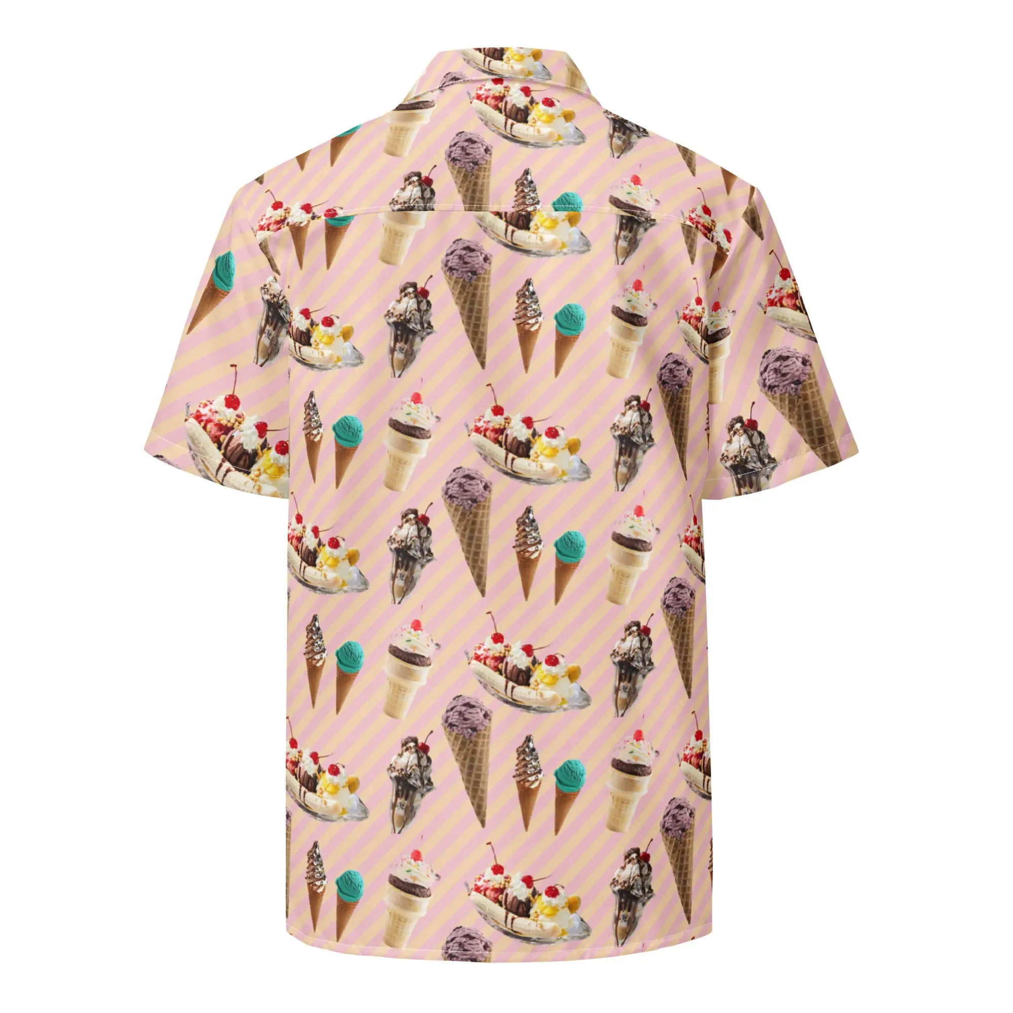 ice cream dress shirt Unique Fashion Shirt - White Ice-cream Cone Shirt | Luxury Dress Shirt