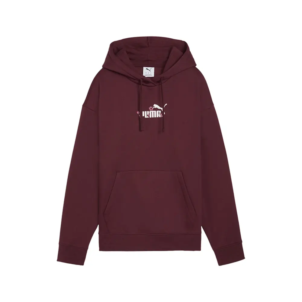 PUMA Womens Essentials Nature 2.0 Comfort Fleece Hoodie Casual Outerwear Casual - Red
