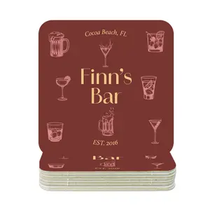 Mixed Drinks Custom Bar Coasters