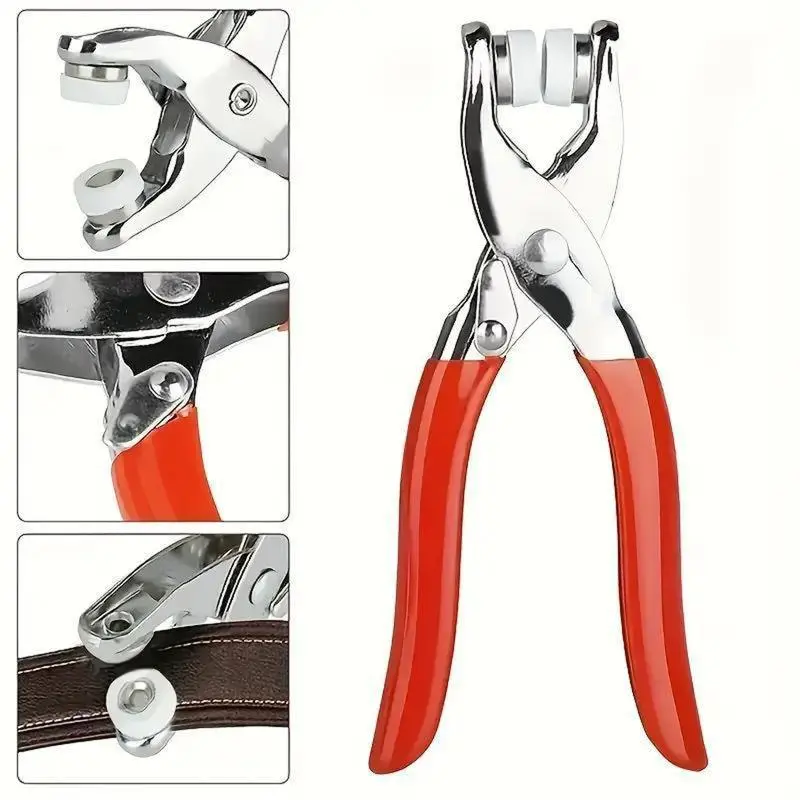 Heavy-Duty Snap Fastener Tool Kit with 200pcs Permanent Metal Snap, Metal Pliers for Rapid Installation, Rugged Reliability Tough Thick Materials No-Sew Canvas & Gear Repair Hardware (Mega Sale)