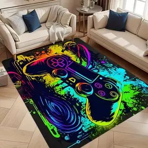Gaming Rug for Boys Room Gamer Rug with Controller Design Carpet for Game Room Bedroom Decor  Machine Washab Mat Durable Decorative Mat