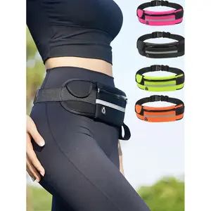 1 Pc Men Women Waistbag Marathon Running Outdoor Riding Fitness With Water Bottle Waterproof Phone Sport Male Belt Waist Bags