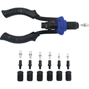 Astro Pneumatic  Metric & SAE Hand Rivet Stud Setter Kit with Rivet Studs