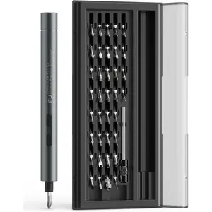 Mini Electric , 42 in 1 Precision  Set - Small Cordless Power  with LED Light & 37  Bits, Repair Tool for Phone Laptop Camera Watch Computer