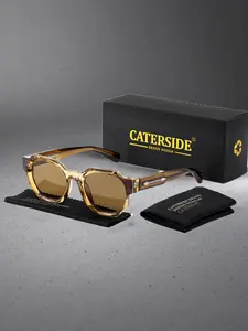 Elegant Minimalist Unisex Sunglasses, PC+cp Frame, Polarized Lenses, All-Season Wear, Summer Trendy Sunglasses, Ideal for Travel, Sports, Photography & Parties