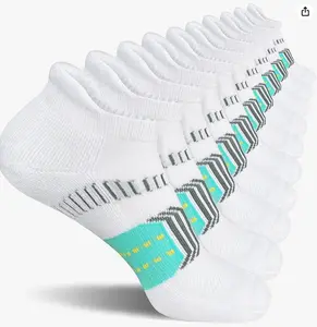 Womens Athletic Cushioned Anti-Blister Comfort Running Ankle Socks 5 Pairs