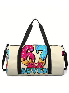 Sweet Donut 67 Printed Travel Bag Luggage Bag Yoga Bag Fitness Bag