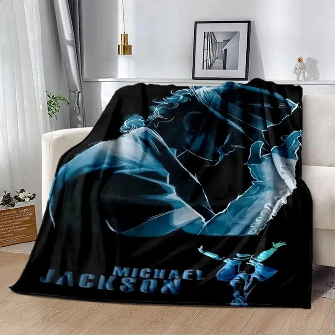 Michael Jackson Retro HD Print Blanket Soft Cozy Throw for Sofa Bed Couch | Lightweight Warm Travel Office Blanket for Adults Fans Gift Michael Jackson Retro HD Print Blanket Soft Cozy Throw for Sofa Bed Couch | Lightweight Warm Travel Office Blanket for Adults Fans Gift