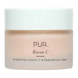 PUR Rescue C Eye Cream – Brightening Vitamin C & Peptide Eye Treatment Caffeine Ginseng