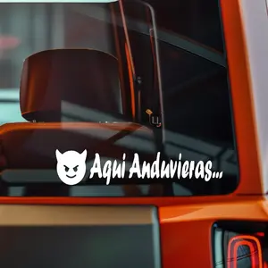Aqui Anduvieras Diablito 7 inch Mexkogifts Vinyl Decals – UV Resistant & Waterproof for Cars, Laptops and More