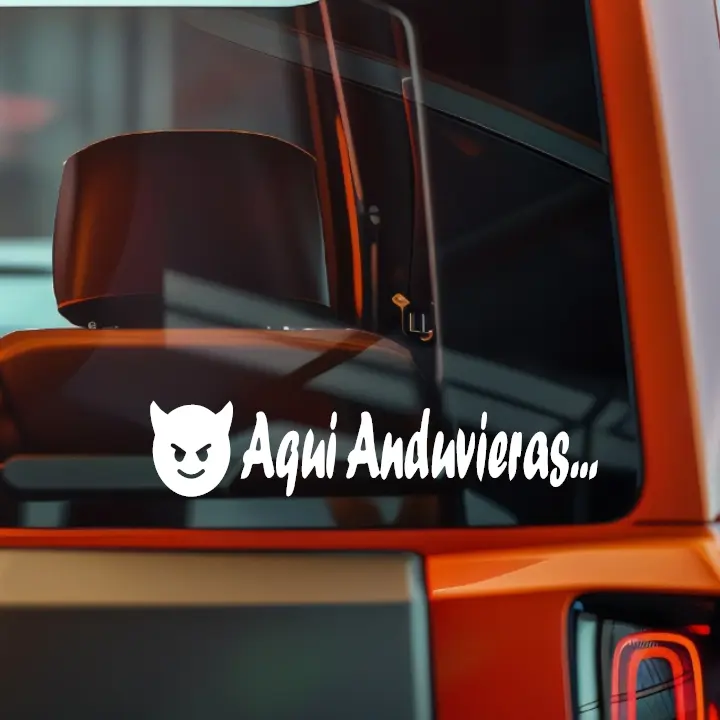 Aqui Anduvieras Diablito 7 inch Mexkogifts Vinyl Decals – UV Resistant & Waterproof for Cars, Laptops and More