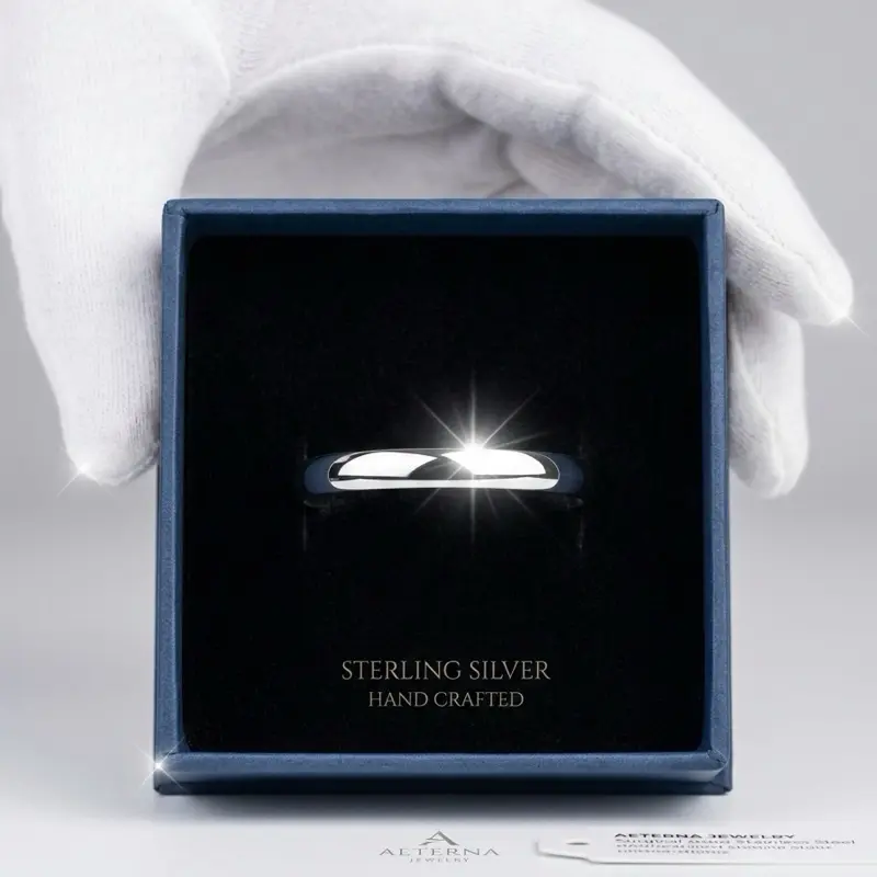 Ring unisex de plata artesanal