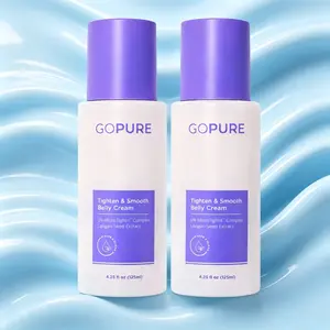 GOPURE Belly Care Body Cream, Hydrating Daily Moisturizer with MicroTight4 Complex & Longan Seed Extract, Gentle Skin Care Lotion for Body, 4.25 fl oz
