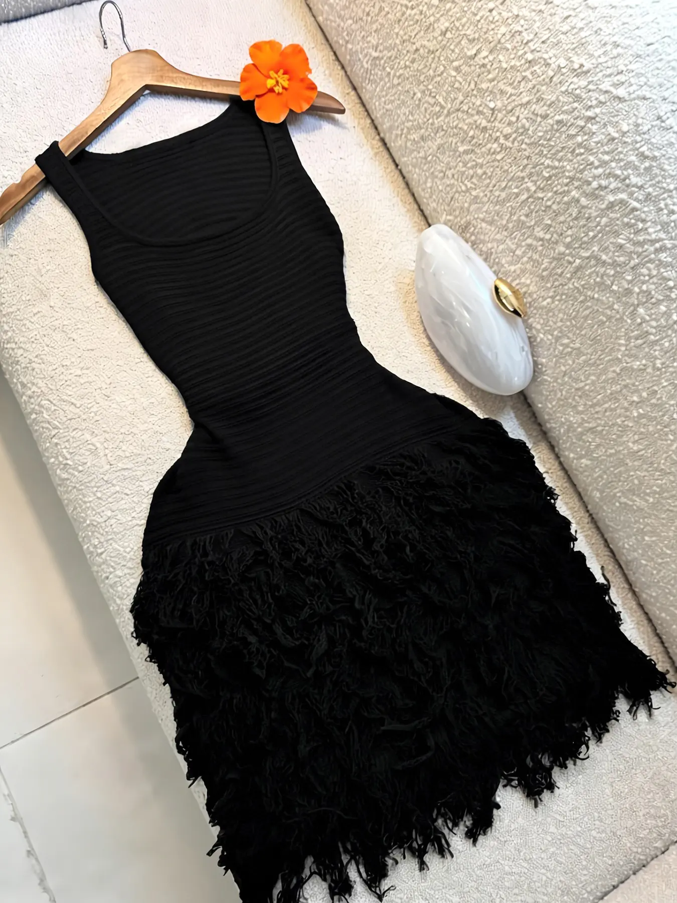 Elegant Knitted Bodycon Dress, Summer Vacation Fringe Skirt, Slim Fit  Sleeveless Knit Vest Dress, Solid Round Neck Sweater Dress, Spring & Summer  Women's Clothing, Chic, Womenswear - TikTok Shop