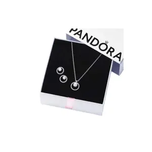 Pandora Pearl & Halo Jewelry Set B802399-1