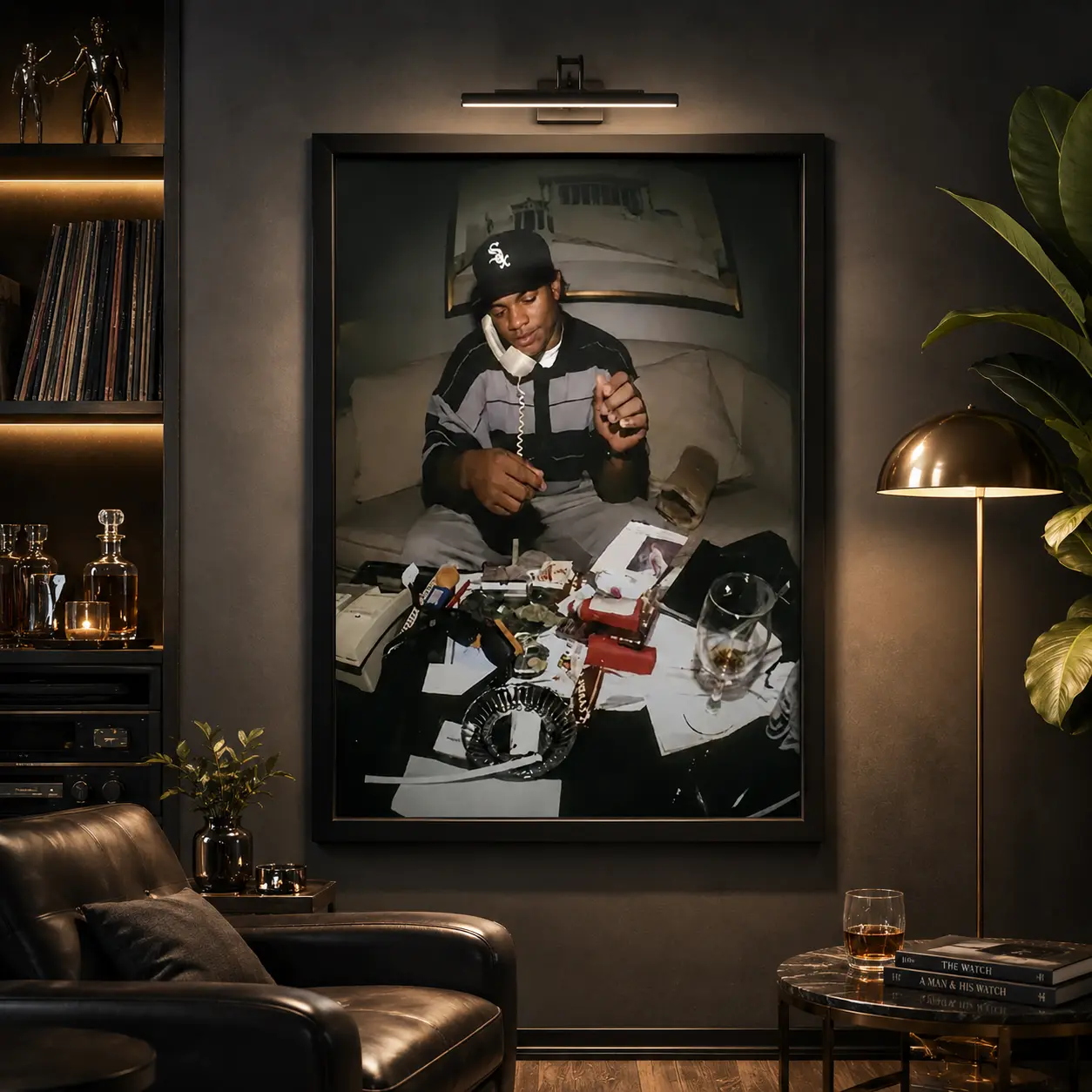 Eazy E Wall Art Poster |   90s Hip Hop Canvas Print – Perfect Gift for Music Fans & Bedroom Decor, Rap Music Poster, West Coast Hip Hop Wall Art, Bedroom Dorm Decor, Man Cave Decor, Gift for Rap Fans