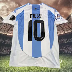 2024 Copa America Argentina Lionel Messi NO.10Home Short Sleeve Football Jersey