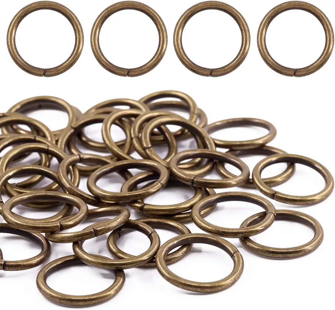 60 count 1 Inch / 25mm Heavy Duty Multi-Purpose Metal O Ring Metal Rings for Hardware Bags Ring
