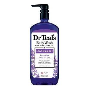 Dr Teal'S Body Wash with Pure Epsom Salt, Soothe & Sleep with Lavender, 24 Fl Oz PDC Brands