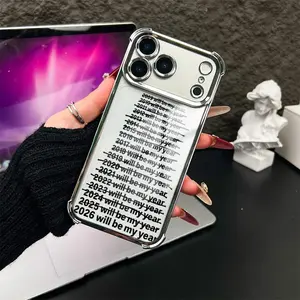 Inspirational Motivational Year Phone Case Minimalist Style for iPhone 17 16 15 14 13 12 11 Plus Pro Max Ideal for Gift