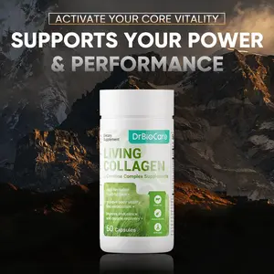 【Advanced Series】DrBioCare Living Collagen – Natural & Gentle – Supports Male Energy, Circulation & Wellness – 60 Capsules