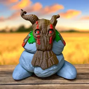 Elemental Earth Spirit Sprite Figure - Video Game Inspired Gag Gift Novelty Toy Figure - Full Color