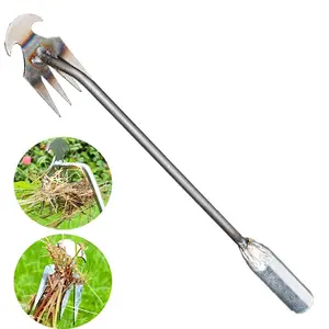Stainless Steel Weeding Tool, Durable Garden Cultivator & Soil Loosener, Multifunctional Root Puller for Effective Garden Weeding