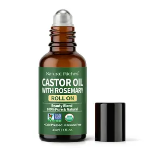 Organic Castor Oil with Rosemary Roll On