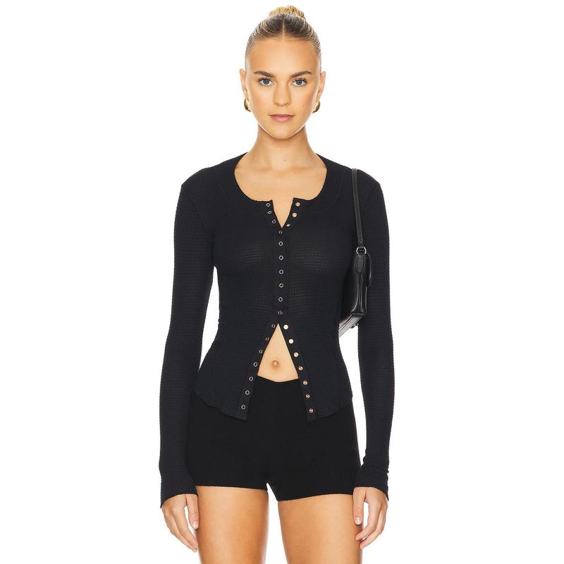 Free People Going Places Cardi in Cherry Crush