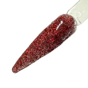 Bloodlust Sparkly Red Glitter Dip Powder Fine Glitter & Tinsel Vegan Cruelty-Free Salon-Quality Manicure Finish