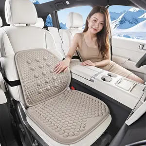 2026 New Gel Lumbar Support Cushion, Massage Pad for All Seasons, Breathable Car Seat Cover, Summer Comfort, Universal Use