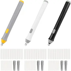3PCS Electric Eraser Kit for Artists – Automatic Pencil Eraser with 60 Eraser Refills, Detailing Tool for Art Pencils and Painting