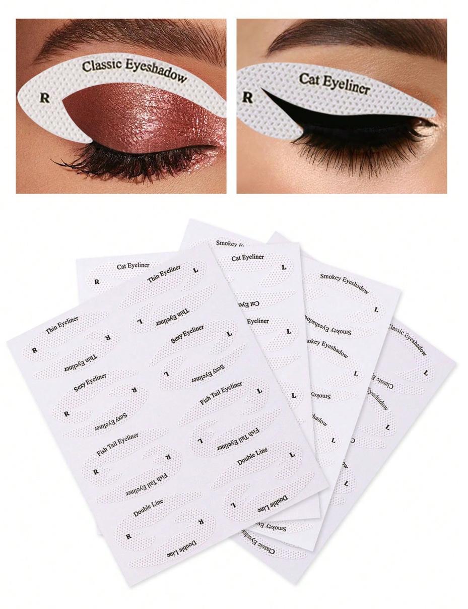 Eyeshadow Eyeliner Auxiliary Stencils Quick Smoky Cat Eye Makeup Helper Stickers