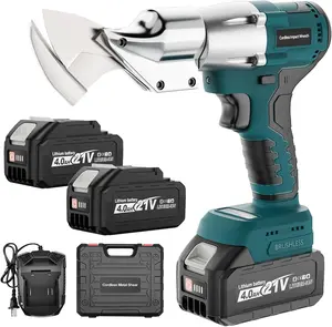 Cordless Sheet Metal , Metal  Shears with 24.0Ah , 360 Pivoting  Brushless Variable Speed Electric Metal Shears Tool for  Stainless Steel & Iron & Cardboard