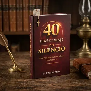40 días de viaje en silencio hoy: Una guía para escuchar a Dios en el silencio - Libro religioso de la Biblia
