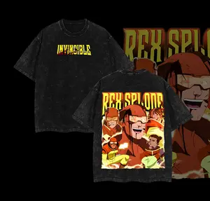 Rex-Splode Washed Tee Invincible Season 3 Men Gift Gift For Fans Streetwear Graphic Tee Menswear Fashion Shirt Classic T-Shirt