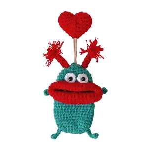 Unisex Pull Type Keys Bag Funny Thick Lips Monsters Keychain Pouch Organizer