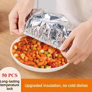 Home dining table & food container aluminum foil heat-retaining cover, kitchen food insulation and freshness keeping, high-quality aluminum foil.