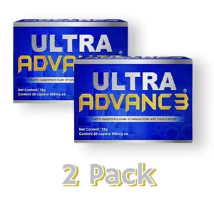 Ultra Advance (2 Pack), Capsules 30 (Herbal Mix Formula)-(Curcuma, Moringa, Neem) 30 Capsules (500 mg Ea) - Dietary Supplement