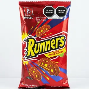 Barcel Runners Chile Limon Snack 23g - Exceso Calorías y Sodio - Botana de Maiz y Salsa - 06 JUL 26 M