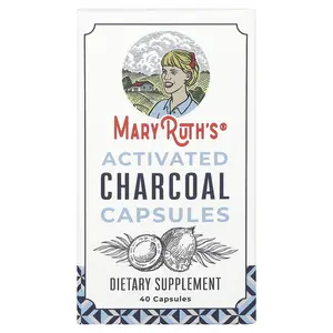 MaryRuth's Activated Charcoal Capsules, 40 Capsules (475 mg per Capsule)