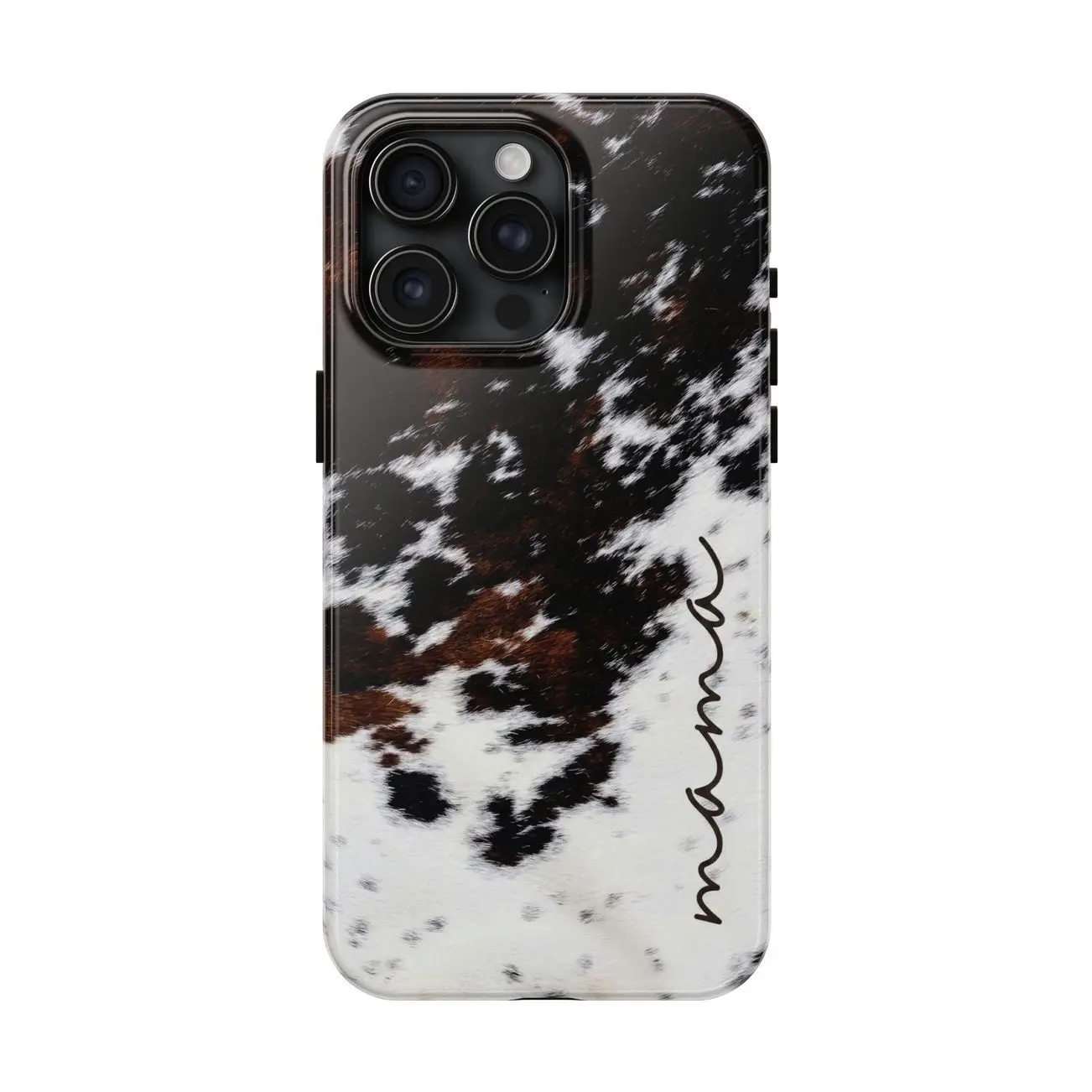 Western Cowhide Mama Phone Case, Gift For Mom, Mother's Day Gift, Tough Case For iPhone & Samsung Galaxy, Google Pixel 1